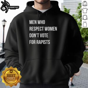 Premium men who respect women hoodie featuring a bold anti-rape message, perfect for advocating respect and awareness.
