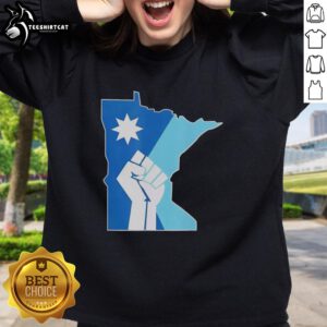Premium Minnesota Rebel New State Flag Sweatshirt featuring bold design, perfect for showing state pride and style.