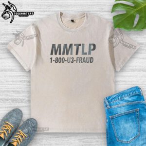 Premium MMTLP 1-800 U3 women's washed T-shirt, showcasing stylish design and comfortable fit for casual wear.