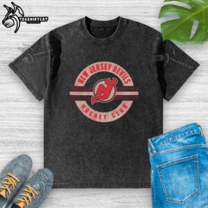 Premium New Jersey Devils Surround Washed T-Shirt featuring vibrant team graphics and a comfortable fit for fans.