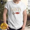 Alt Text: Premium New Orleans Saints NFL Super Bowl Champions vintage logo t-shirt showcasing team pride and championship spirit.