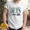 Alt Text: Premium New York Jets Football Super Bowl Champions III T-Shirt featuring team colors and logo, perfect for fans.