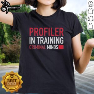 Premium Profiler in Training Criminal Minds Ladies Tee featuring stylish design for fans of the show.