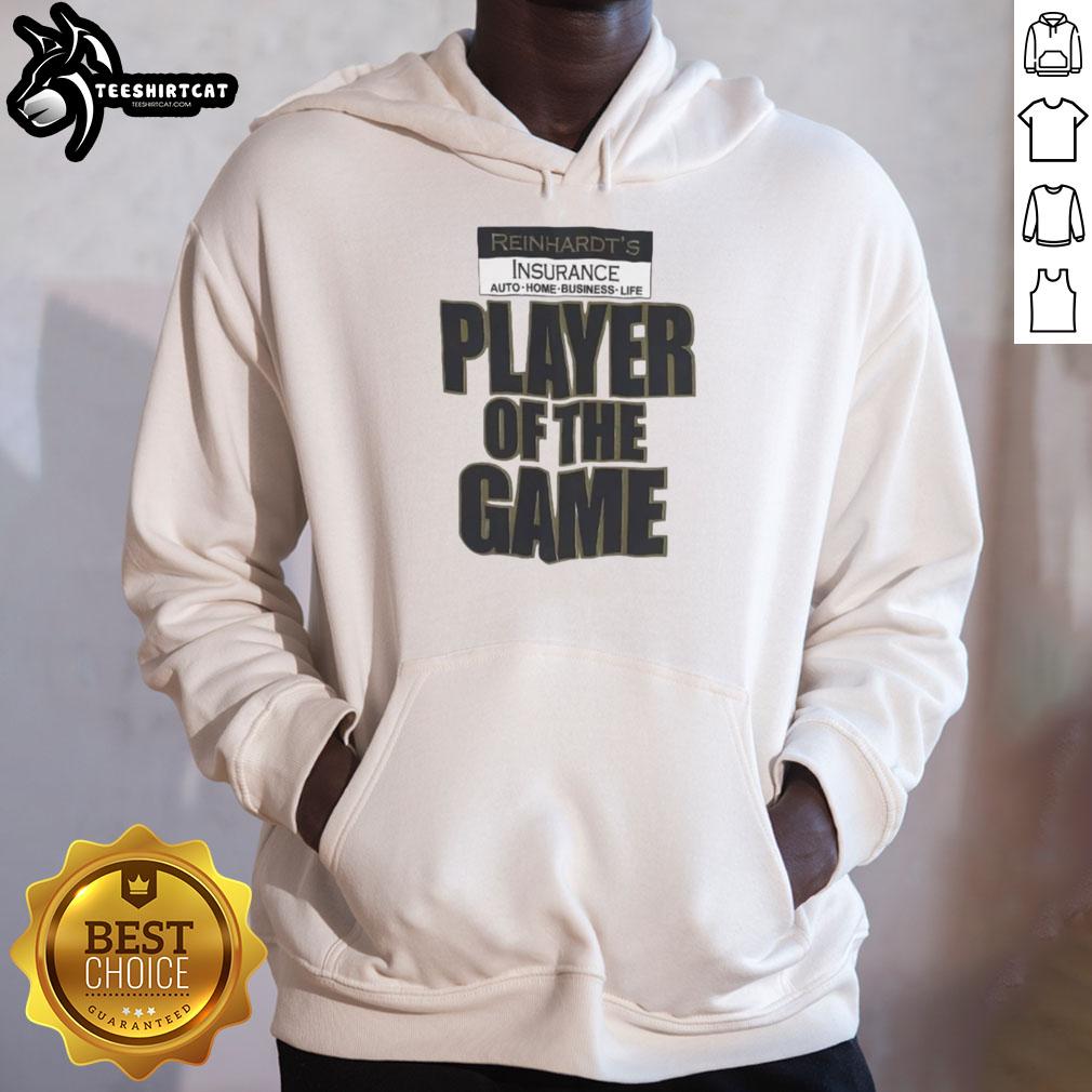 Alt Text: Premium Reinhardts Player of the Game Hoodie showcasing a stylish design for gaming enthusiasts.
