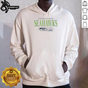 Premium Seattle Seahawks NFL Super Bowl Champions vintage logo hoodie showcasing team pride and championship spirit.