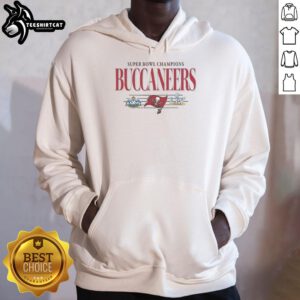 Premium Tampa Bay Buccaneers NFL Super Bowl Champions vintage logo hoodie, perfect for fans celebrating team victories.