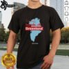 Premium Trump Hands Off Greenland State T-Shirt featuring bold graphic design and vibrant colors for political apparel.