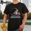 Alt Text: Cleveland Browns football t-shirt featuring vibrant colors and 'Cancer Sucks' logo, perfect for supporters and awareness.