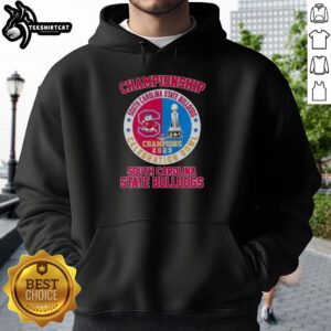 Alt Text: Pretty South Carolina State Bulldogs Celebration Bowl Champions 2025 logo hoodie showcasing team pride and victory.
