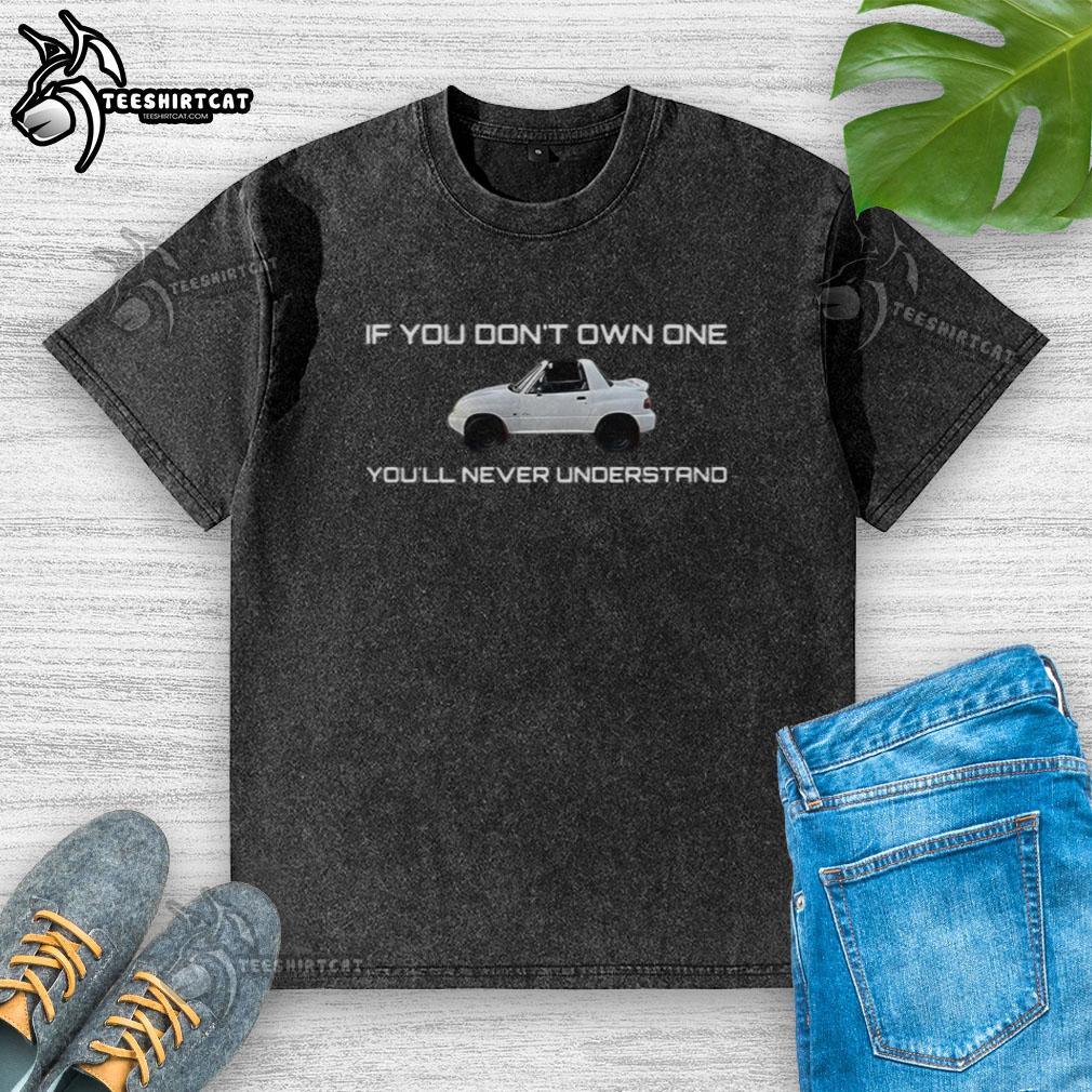 Alt Text: Stylish Pretty-X90 washed t-shirt displayed on a hanger, showcasing its unique design and comfortable fit.