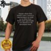 Funny T-shirt for storm preppers: 'Top Anyone Whose First Instinct Is To Stock Up On Trader Joe's' design.