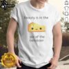 Top Beauty Is In The Pie Of The Beholder T-Shirt featuring a stylish graphic and vibrant colors, perfect for casual wear.