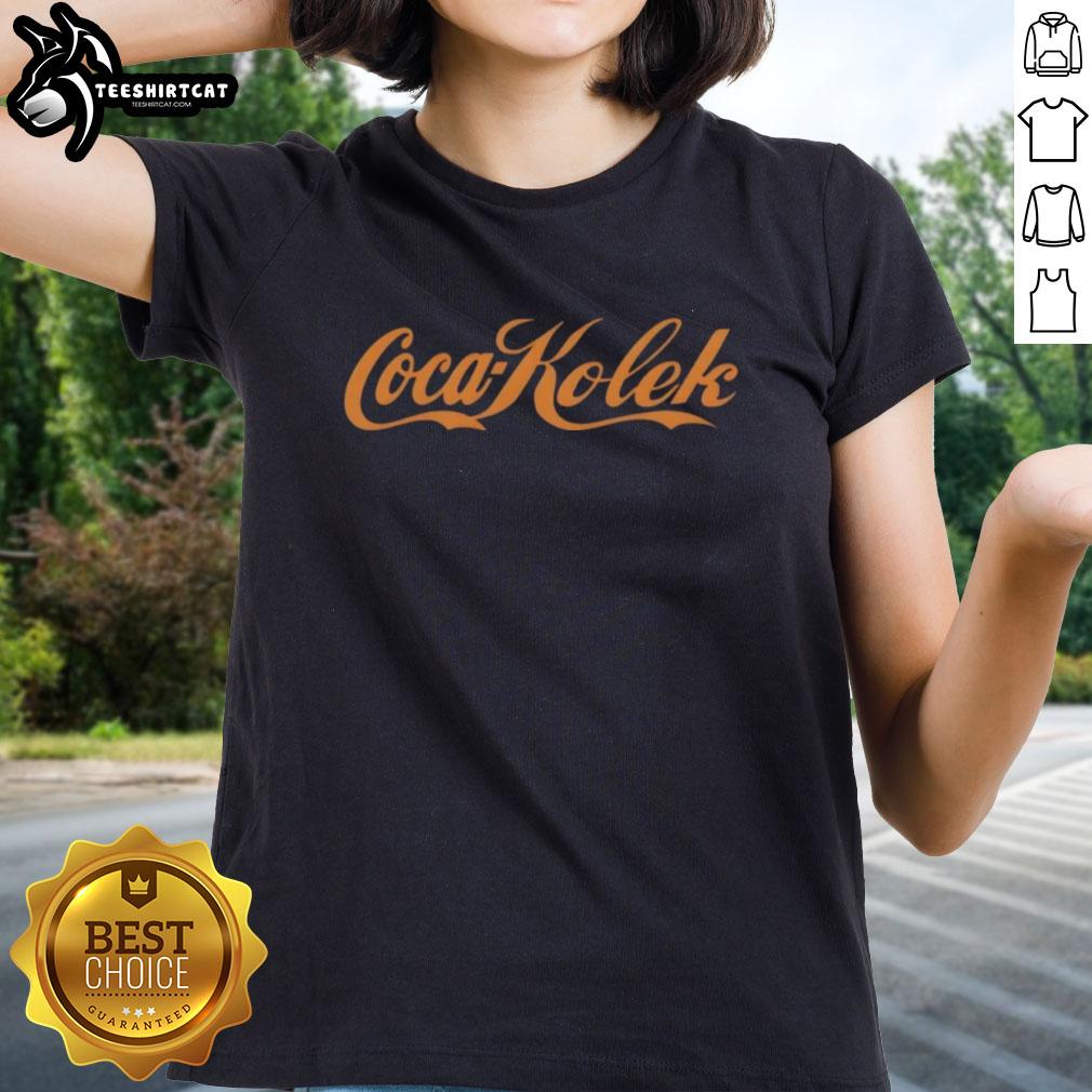 Top Coca Kolek Coca-Cola Ladies Tee in vibrant colors, showcasing a stylish design for women who love Coca-Cola fashion.