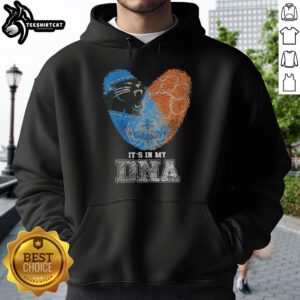 Top Fingerprints hoodie featuring Carolina Panthers and Clemson Tigers logos, celebrating pride in both teams.