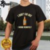 Top Home Beer 'I Don't Go Out I Work Remotely' T-Shirt design featuring a fun, casual style perfect for remote workers.