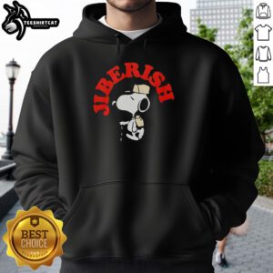 Good Jiberish Take A Hike Supima Snoopy Hoodie in vibrant colors, perfect for outdoor adventures and casual wear.