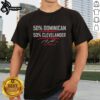 Alt Text: Good Jose Ramirez Cleveland Guardians t-shirt, featuring a unique design blending Dominican and Cleveland pride.