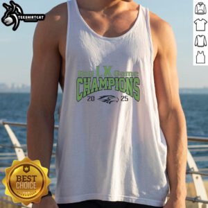 Alt Text: Seattle Seahawks 2025 Champions tank top featuring bold graphics celebrating the team's victory in LX game.