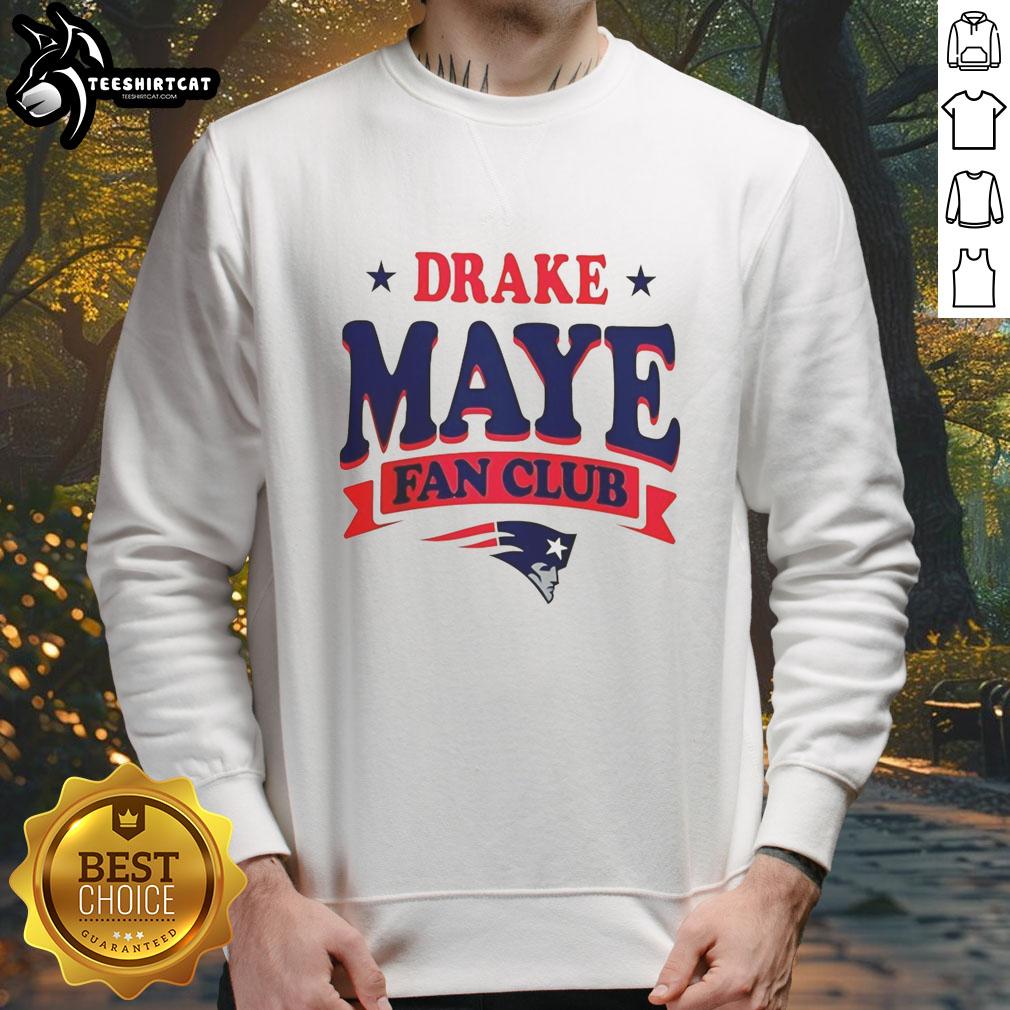 Nice New England Patriots Drake Maye Fan Club sweatshirt showcasing team pride and style for fans.