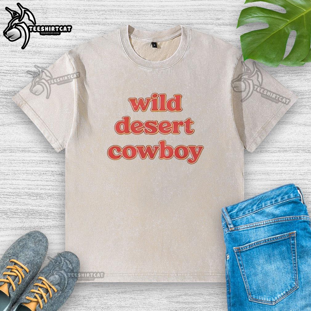 Official Rob Rausch The Traitors Wild Desert Cowboy Washed T-Shirt featuring a vintage cowboy graphic on soft fabric.