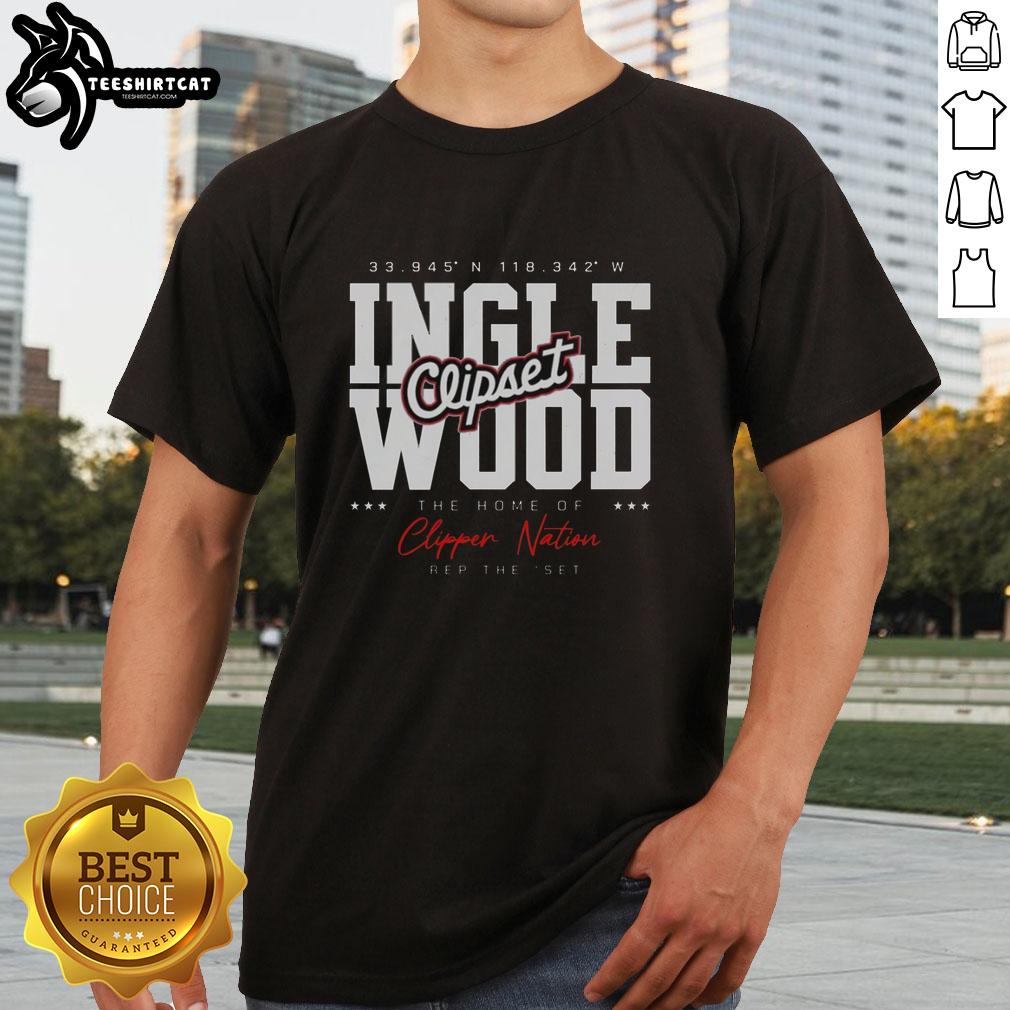 Official Los Angeles Clippers T-Shirt featuring 'Home Of Clipper Nation' logo, perfect for fans and game day wear.