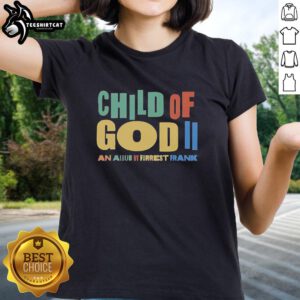 Alt Text: Original Child of God in Labour by Forrest Frank Ladies Tee featuring vibrant design and comfortable fit.