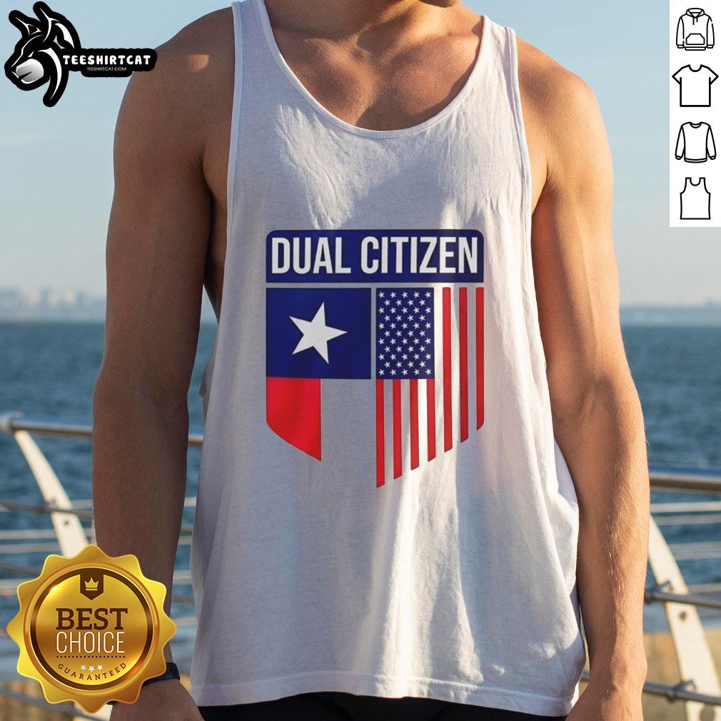 Original Dual Citizen Tank Top featuring a stylish design, perfect for casual wear and showcasing dual citizenship pride.