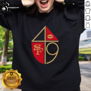 Original San Francisco 49ers Football 1965 retro logo sweatshirt featuring classic design and vibrant colors.