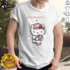 Premium Akron Basketball X Hello Kitty Baseball T-Shirt features a stylish design perfect for sports and fashion lovers.