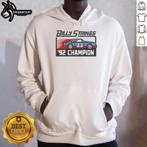 Premium Billy Strings 92 Champion Hoodie in black featuring a stylish design and cozy fit for fans and music lovers.