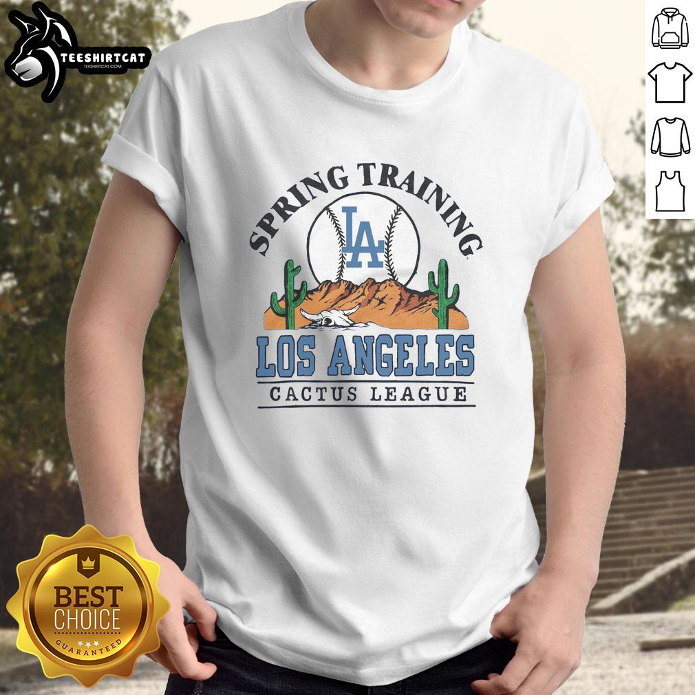 Premium Los Angeles Dodgers Cactus League Desert T-Shirt featuring a vibrant design, perfect for fans and collectors.