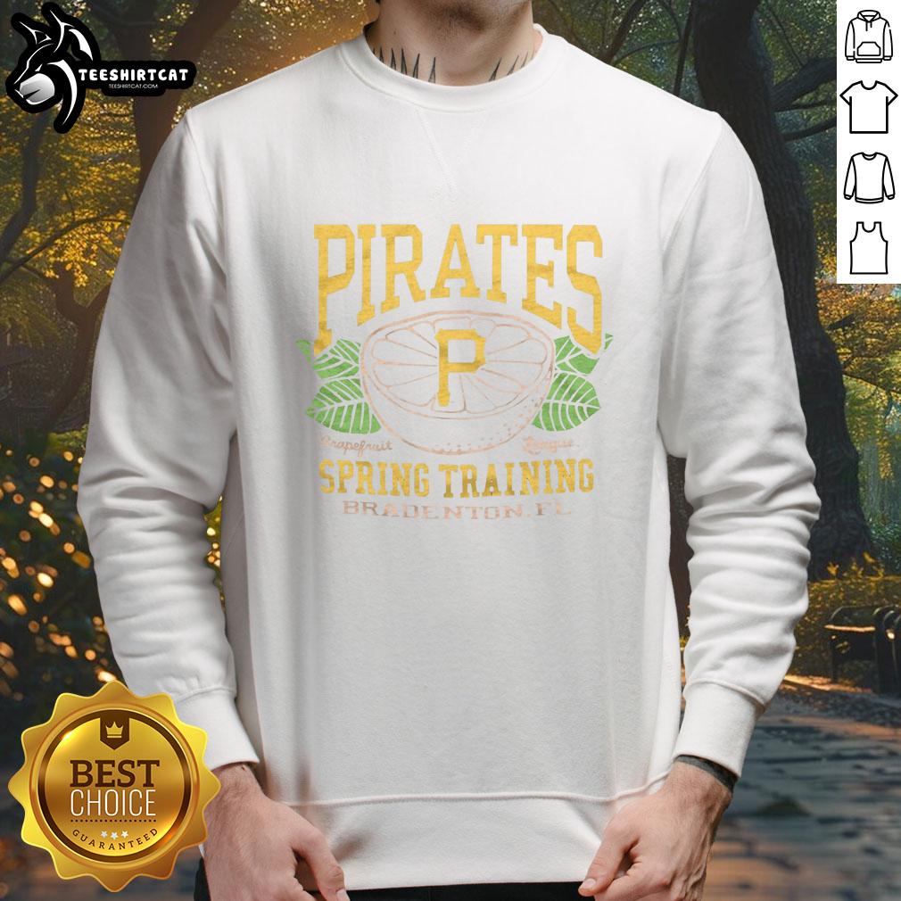 Premium Pittsburgh Pirates Grapefruit League sweatshirt in navy blue, perfect for baseball fans and spring training.