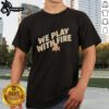 Alt Text: Top We Play With Fire Indy Ignite Logo T-Shirt featuring vibrant design and bold colors, perfect for fans and casual wear.