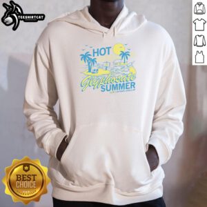 Funny hot glyphosate summer hoodie design featuring a playful graphic, perfect for casual summer wear and eco-conscious fashion.