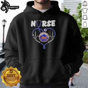 Good New York Mets MLB nurse hoodie with stethoscope design, a perfect blend of sports and healthcare passion.