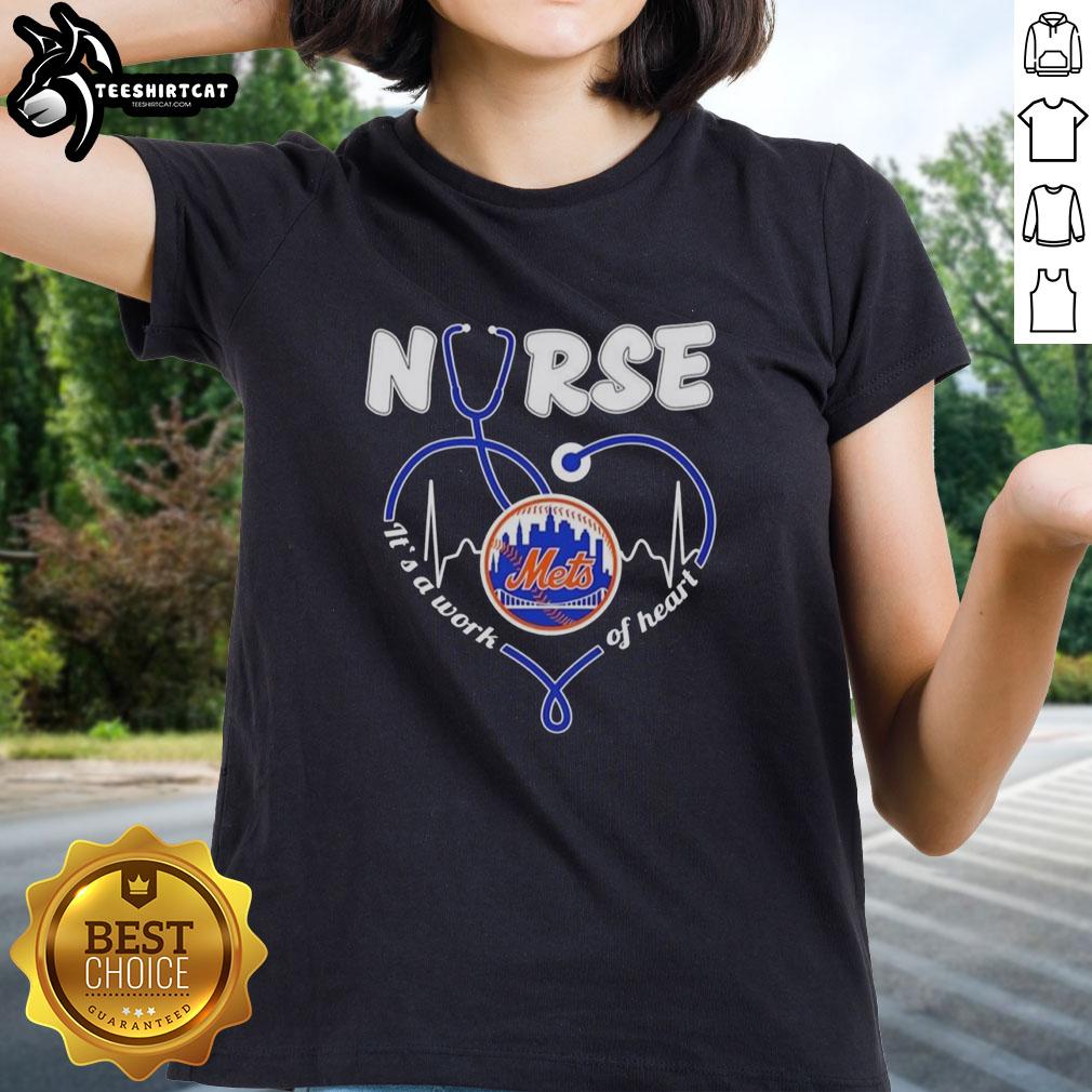 Good New York Mets MLB nurse tee featuring a stethoscope design, perfect for healthcare fans and sports enthusiasts.