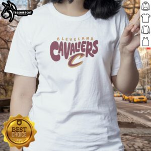 Women's Nice Cleveland Cavaliers Bubble Tee featuring vibrant team colors and stylish design for fans.