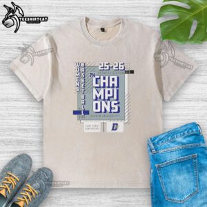 Nice Daemen Wildcats Women Basketball 7x Champions washed t-shirt showcasing team pride and athletic spirit.