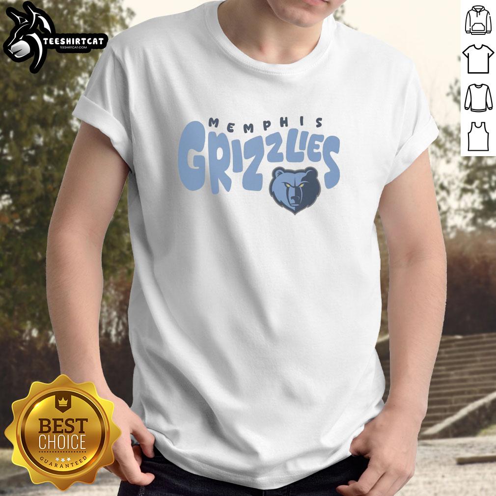 Alt Text: Nice Memphis Grizzlies bubble t-shirt featuring vibrant graphics and a comfortable fit, perfect for fans.