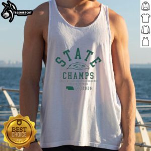 Lincoln Southwest Silverhawks Boys Basketball 2026 tank top featuring state champs design, perfect for fans and players.