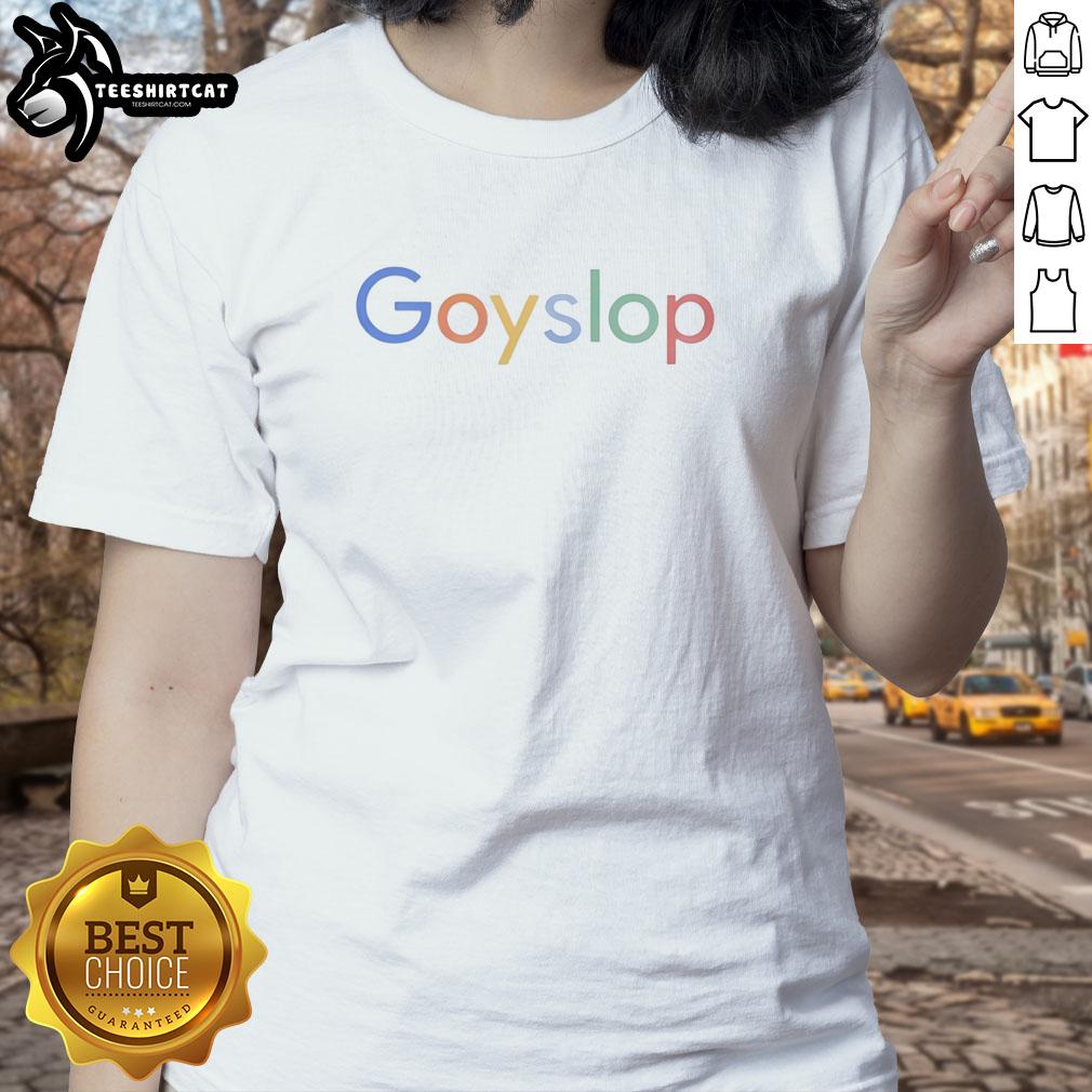 Official Goyslop Ladies Tee in vibrant Google colors, perfect for casual wear and showcasing your unique style.