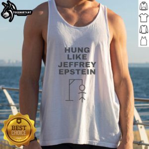 Official Hung Like Jeffrey Epstein Sitkman Tank Top featuring a bold graphic design and casual fit for men.