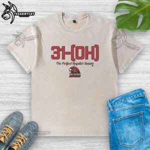 Official Miami Oh Basketball The Perfect Season Washed T-Shirt featuring team colors and logo, ideal for fans and athletes.