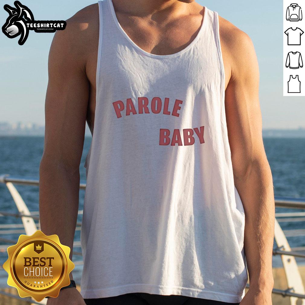 Official Parole Baby Tank Top featuring a playful design, perfect for stylish infants and toddlers.