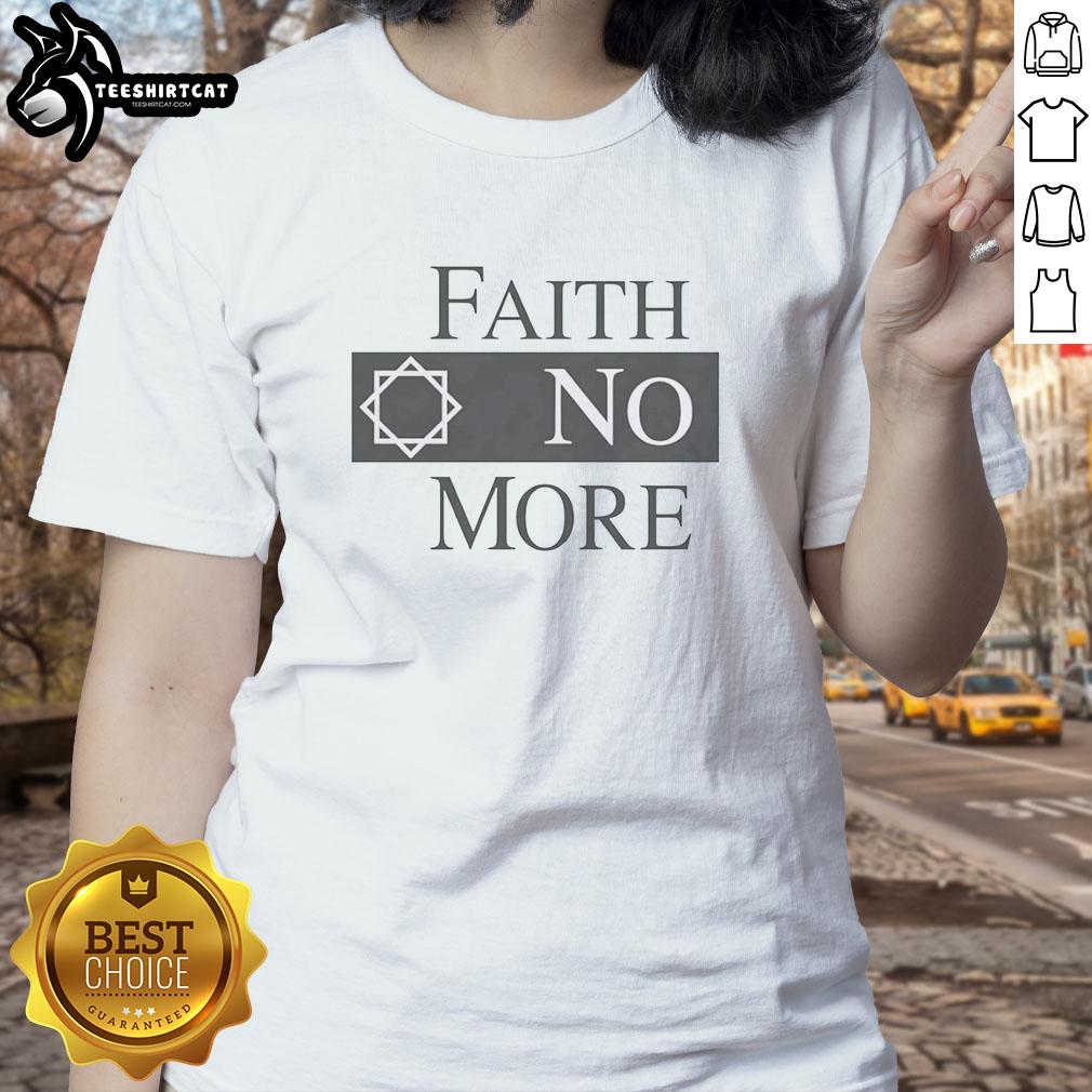 Original Faith No More logo on a stylish ladies tee, perfect for fans of the iconic rock band.