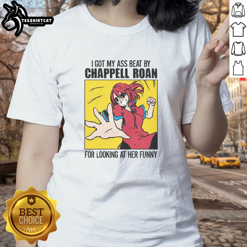 Funny ladies tee featuring the phrase 'I Got My Ass Beat By A Singer' with a vibrant design, perfect for humor lovers.