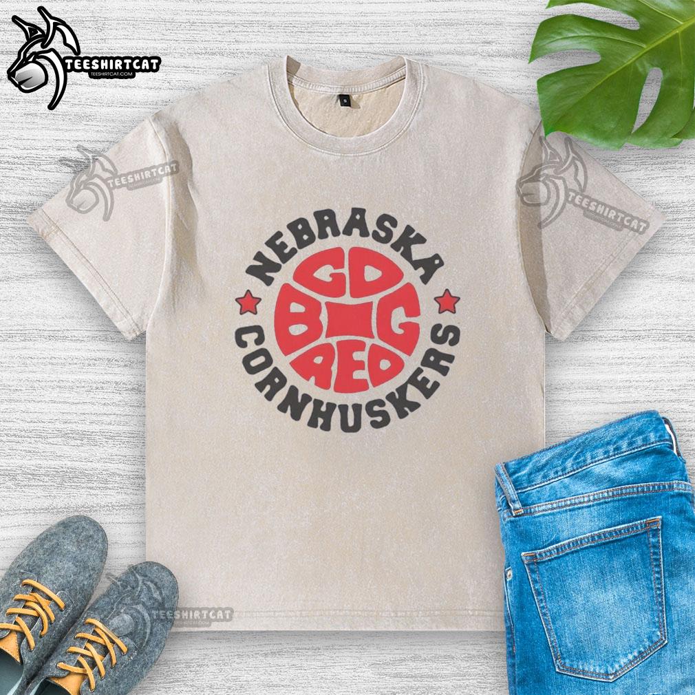 Original Nebraska Huskers Big Red Basketball 1970s Logo T-Shirt - Image 6
