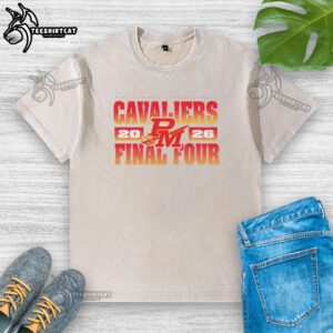 Original Purcell Marian Girls Basketball Cavaliers Final Four 2026 washed t-shirt featuring team logo and vibrant design.