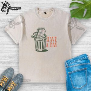 Alt Text: Original Call It A Day Scorecard on a washed T-shirt, showcasing unique design and vintage style.