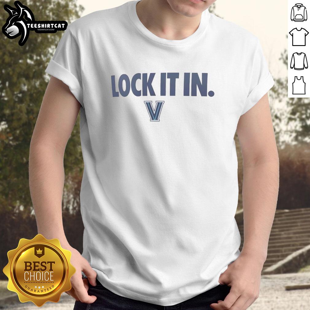 Original Villanova Wildcats 2026 Lock It In T-Shirt featuring bold team graphics and a comfortable fit for fans.